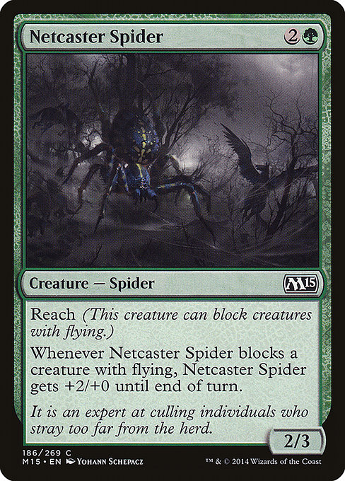 Magic the Gathering Card - Netcaster Spider - MTG Circle