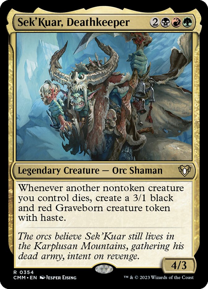 Magic the Gathering Card - Sek'Kuar, Deathkeeper - MTG Circle