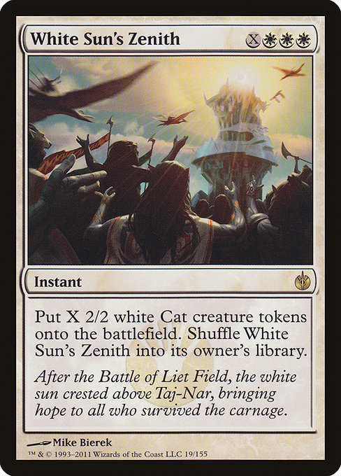 Magic the Gathering Card - White Sun's Zenith - MTG Circle