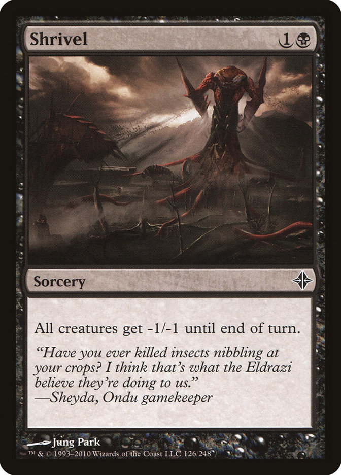 Magic the Gathering Card - Shrivel - MTG Circle