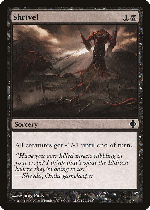 Magic the Gathering Card - Shrivel - MTG Circle