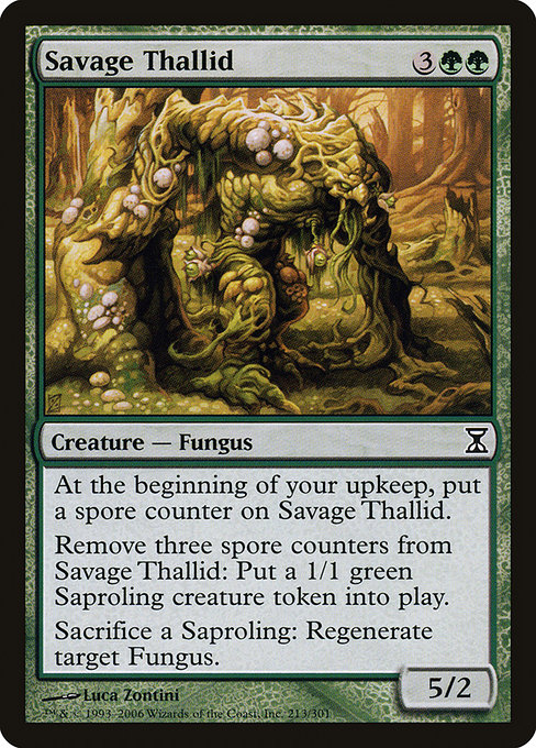 Magic the Gathering Card - Savage Thallid - MTG Circle