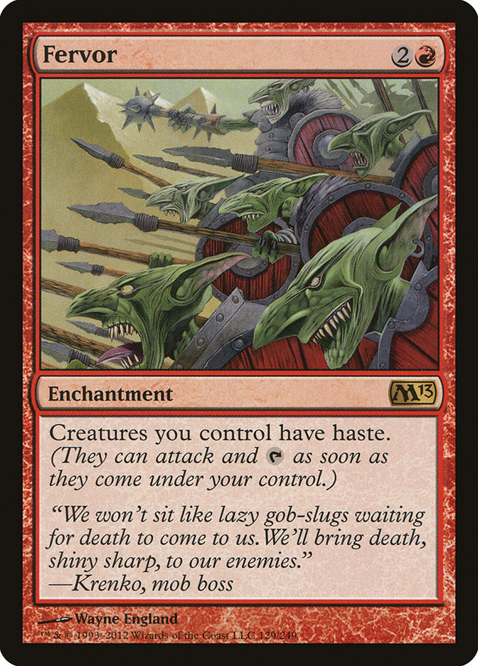 Magic the Gathering Card - Fervor - MTG Circle