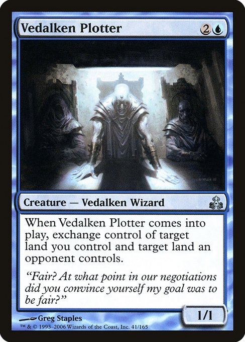Magic the Gathering Card - Vedalken Plotter - MTG Circle