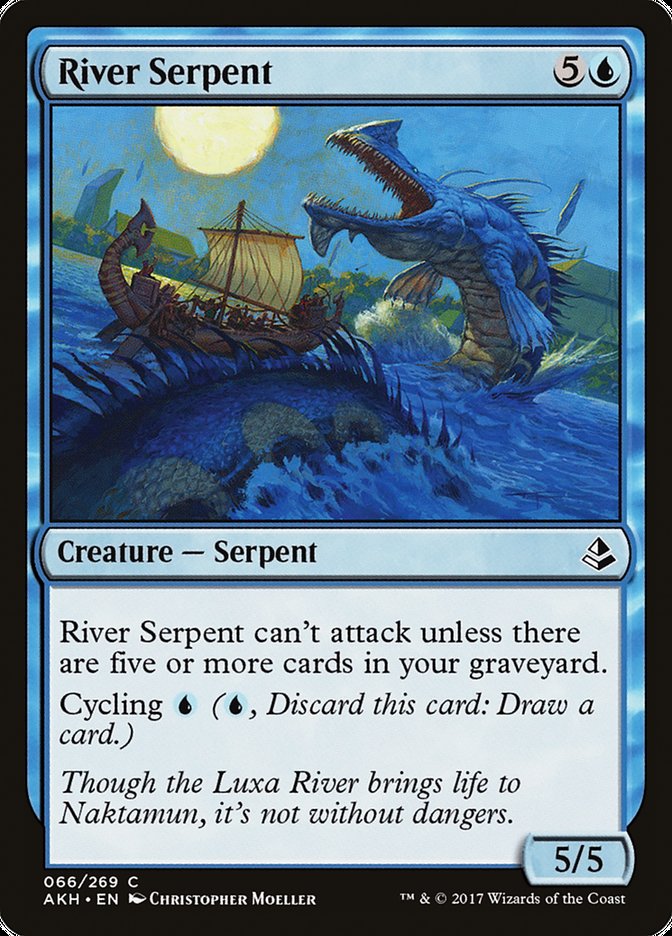 Magic the Gathering Card - River Serpent - MTG Circle