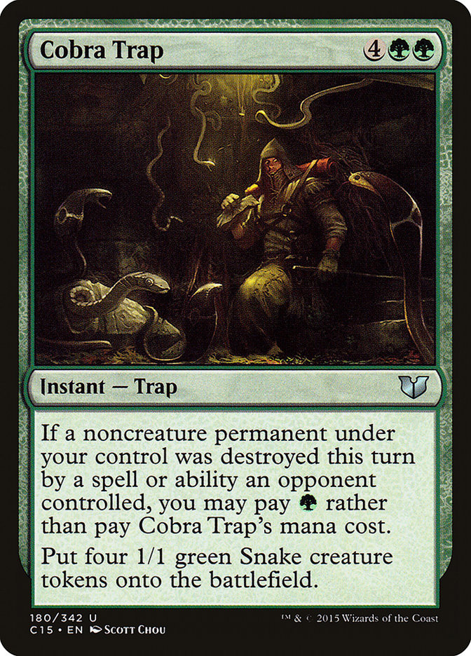 Magic the Gathering Card - Cobra Trap - MTG Circle