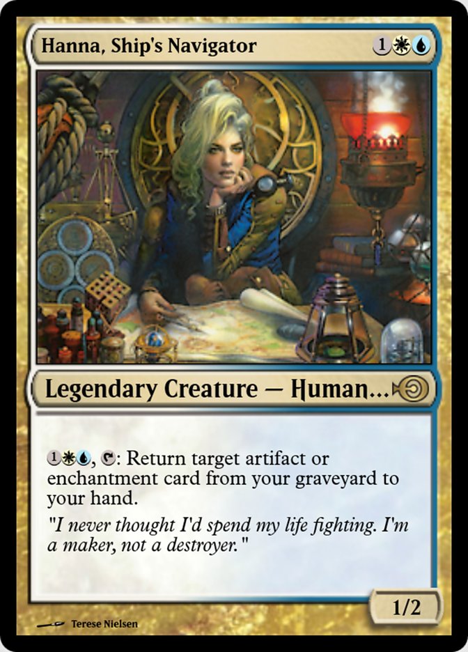 Magic the Gathering Card - Hanna, Ship's Navigator - MTG Circle