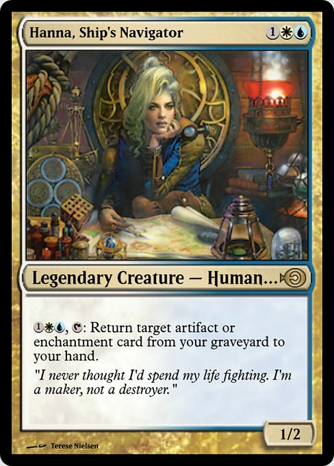 Magic the Gathering Card - Hanna, Ship's Navigator - MTG Circle