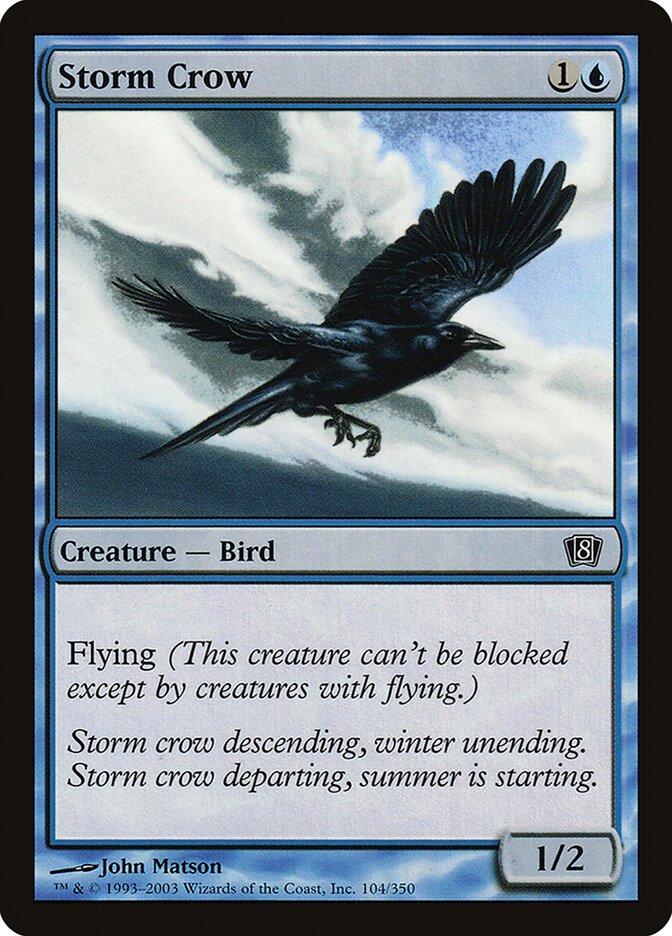 Magic the Gathering Card - Storm Crow - MTG Circle