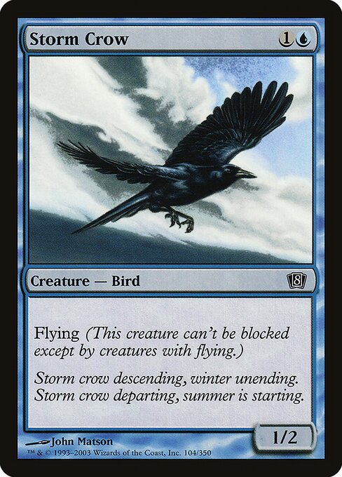 Magic the Gathering Card - Storm Crow - MTG Circle
