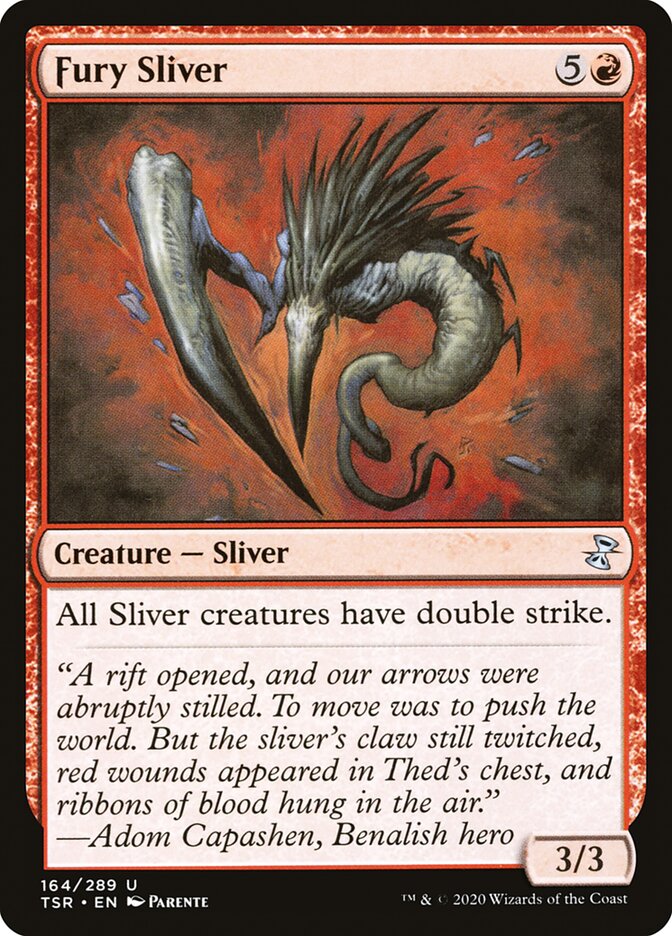 Magic the Gathering Card - Fury Sliver - MTG Circle