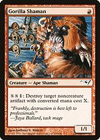 Magic the Gathering Card - Gorilla Shaman - MTG Circle