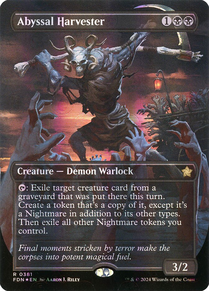Magic the Gathering Card - Abyssal Harvester - MTG Circle