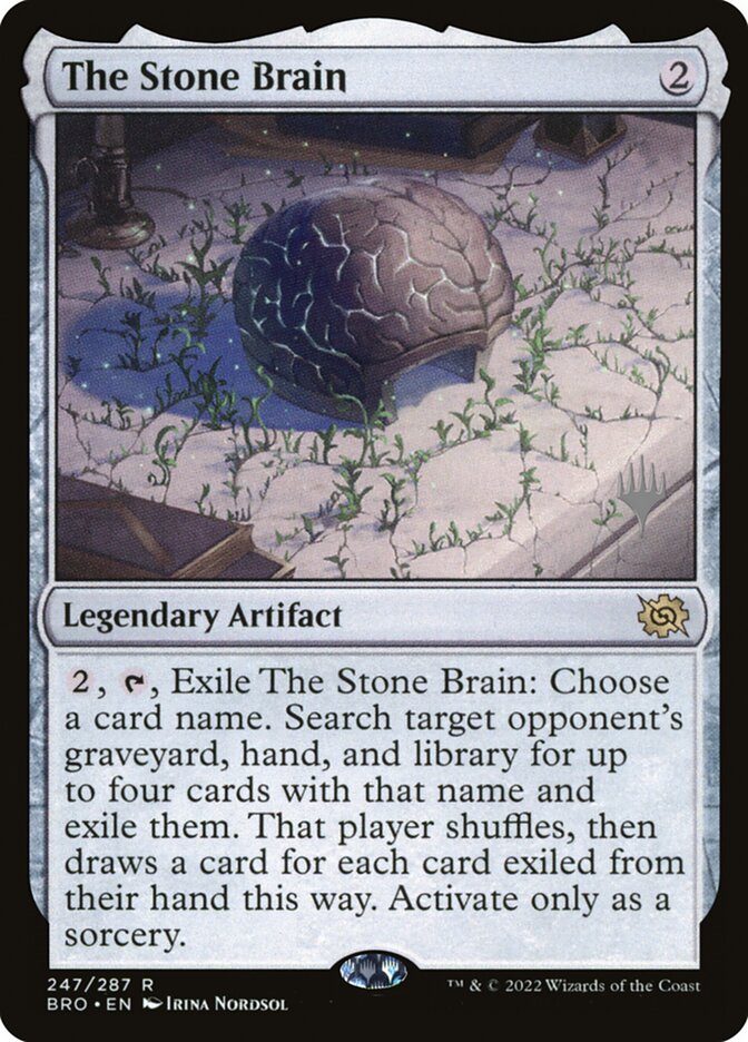 Magic the Gathering Card - The Stone Brain - MTG Circle