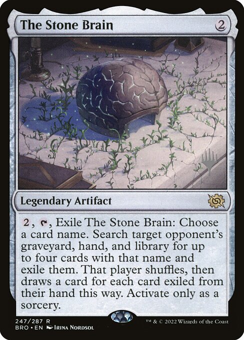 Magic the Gathering Card - The Stone Brain - MTG Circle