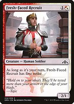 Magic the Gathering Card - Fresh-Faced Recruit - MTG Circle