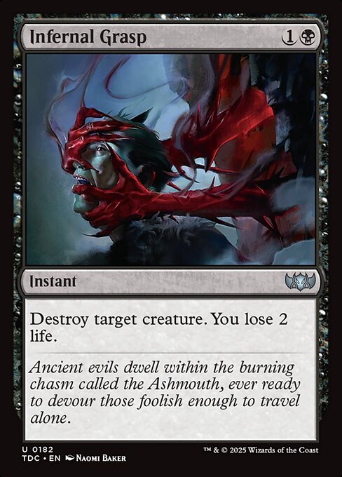 Magic the Gathering Card - Infernal Grasp - MTG Circle