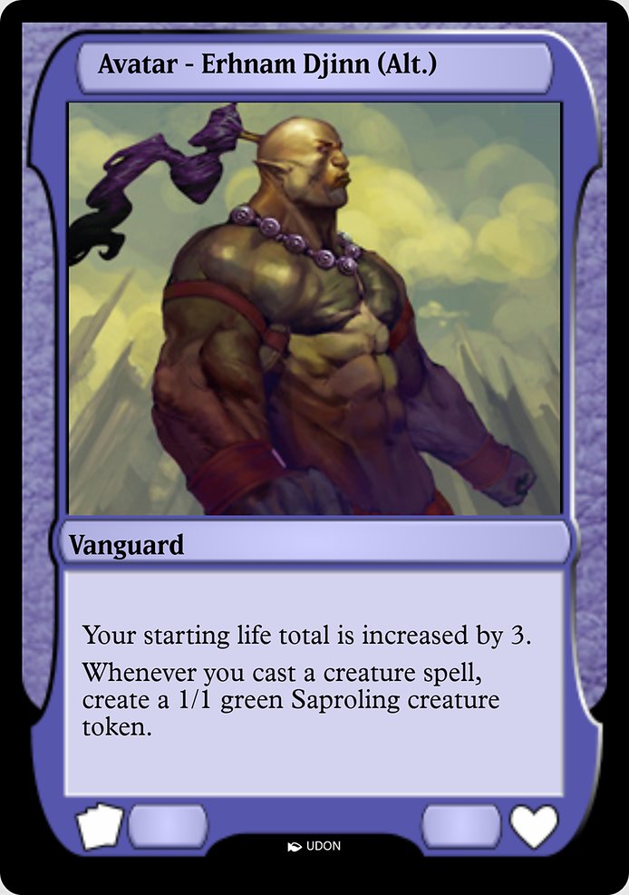 Magic the Gathering Card - Erhnam Djinn Avatar - MTG Circle