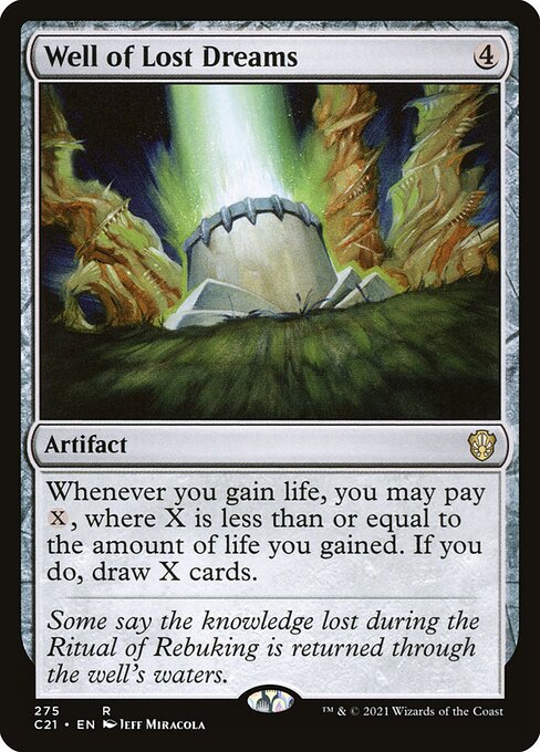 Magic the Gathering Card - Well of Lost Dreams - MTG Circle