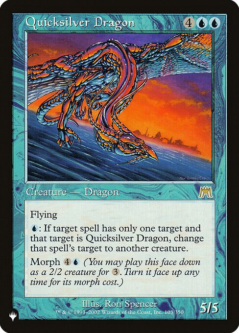 Magic the Gathering Card - Quicksilver Dragon - MTG Circle