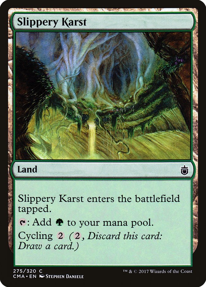 Magic the Gathering Card - Slippery Karst - MTG Circle
