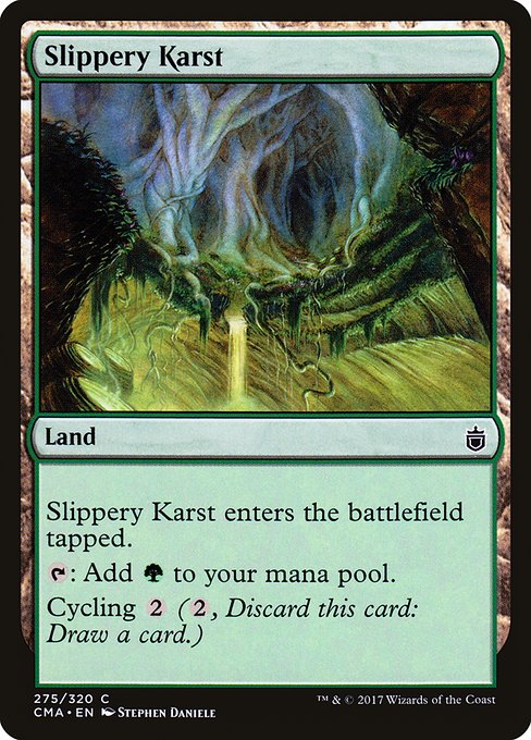 Magic the Gathering Card - Slippery Karst - MTG Circle