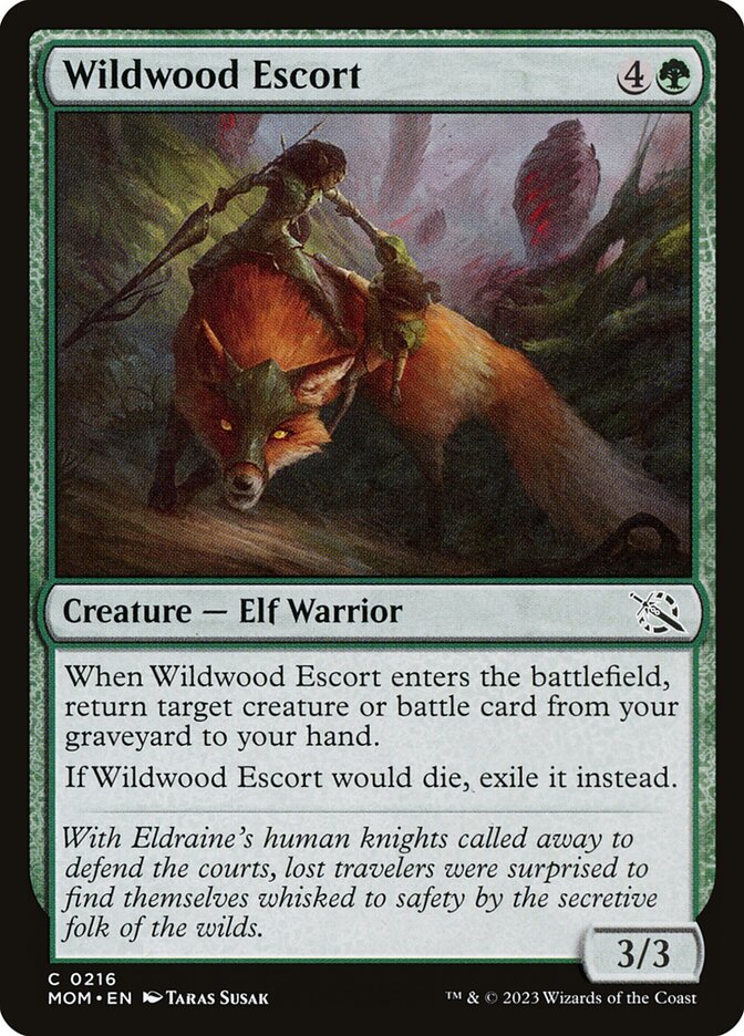 Magic the Gathering Card - Wildwood Escort - MTG Circle