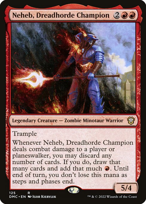 Magic the Gathering Card - Neheb, Dreadhorde Champion - MTG Circle