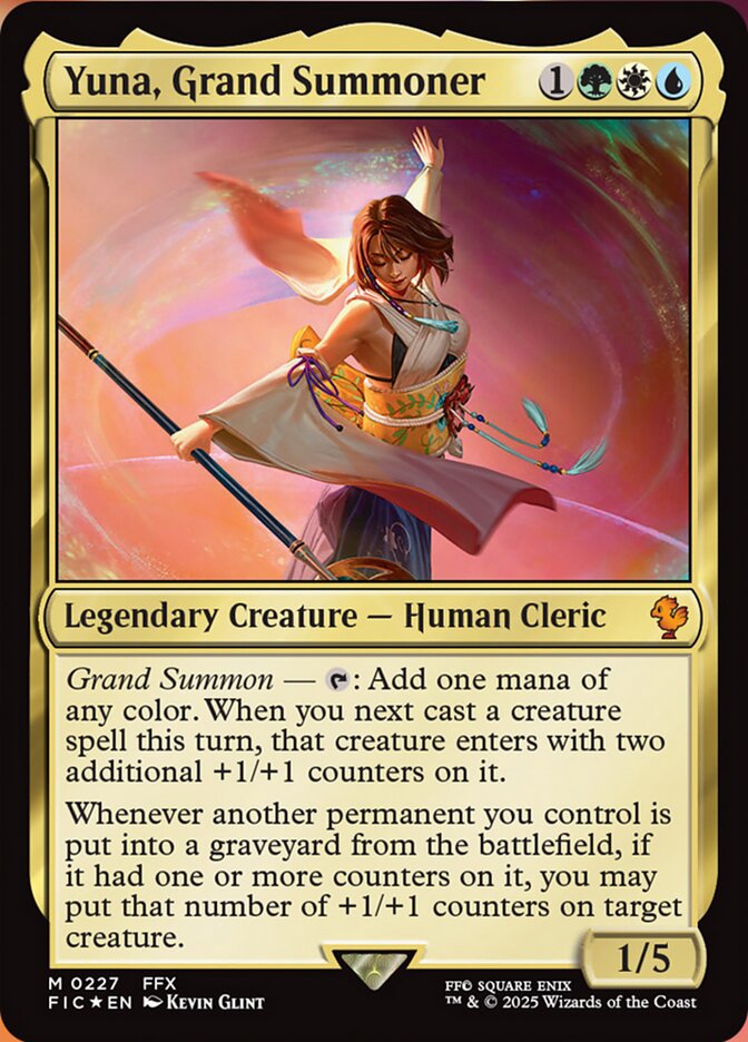 Magic the Gathering Card - Yuna, Grand Summoner - MTG Circle