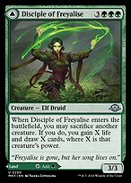 Magic the Gathering Card - Disciple of Freyalise // Garden of Freyalise - MTG Circle