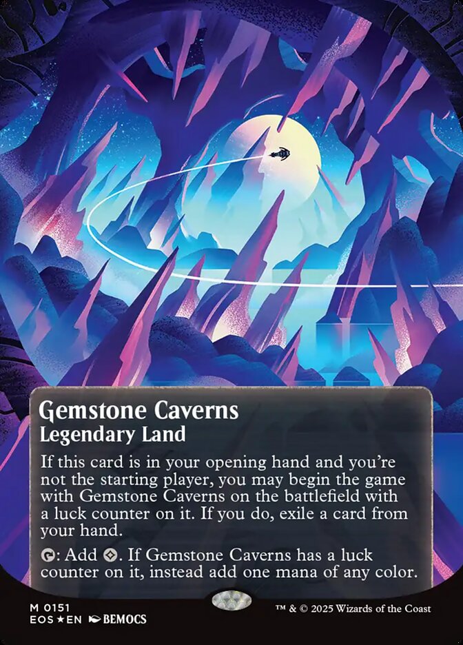 Magic the Gathering Card - Gemstone Caverns - MTG Circle