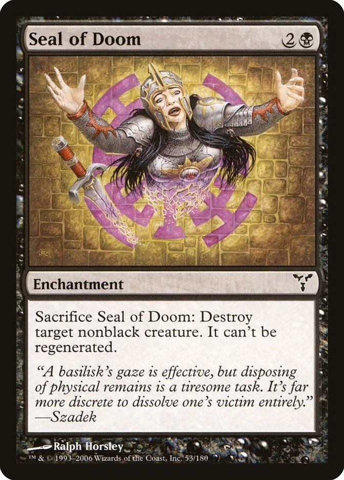 Magic the Gathering Card - Seal of Doom - MTG Circle