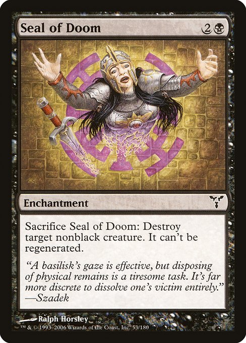 Magic the Gathering Card - Seal of Doom - MTG Circle