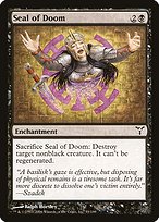 Magic the Gathering Card - Seal of Doom - MTG Circle