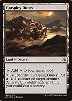 Magic the Gathering Card - Grasping Dunes - MTG Circle