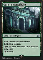 Magic the Gathering Card - Gate to Manorborn - MTG Circle