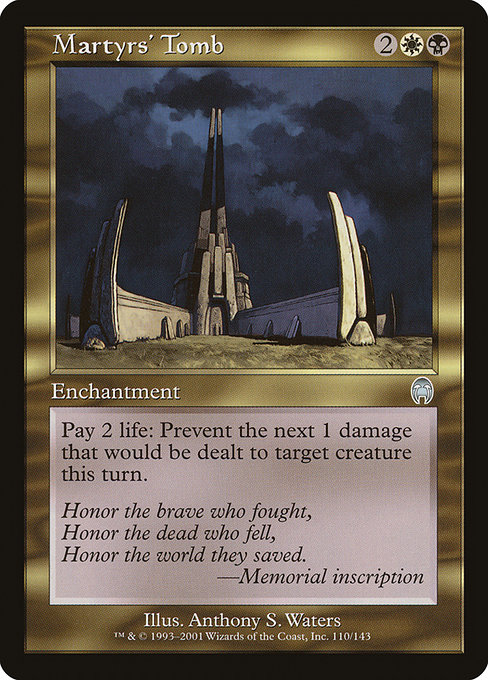 Magic the Gathering Card - Martyrs' Tomb - MTG Circle