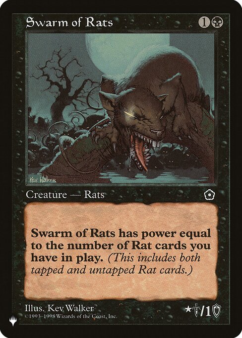 Magic the Gathering Card - Swarm of Rats - MTG Circle