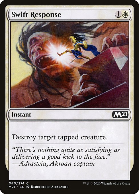 Magic the Gathering Card - Swift Response - MTG Circle