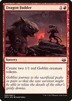 Magic the Gathering Card - Dragon Fodder - MTG Circle