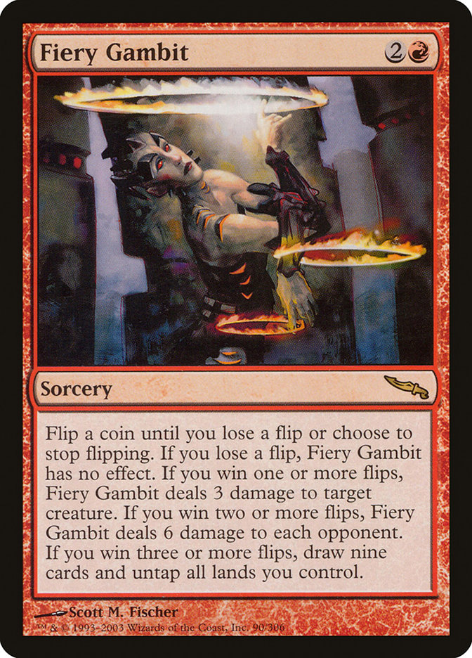 Magic the Gathering Card - Fiery Gambit - MTG Circle