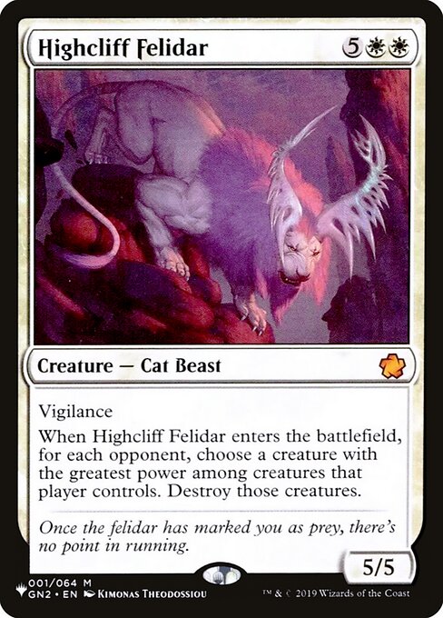 Magic the Gathering Card - Highcliff Felidar - MTG Circle