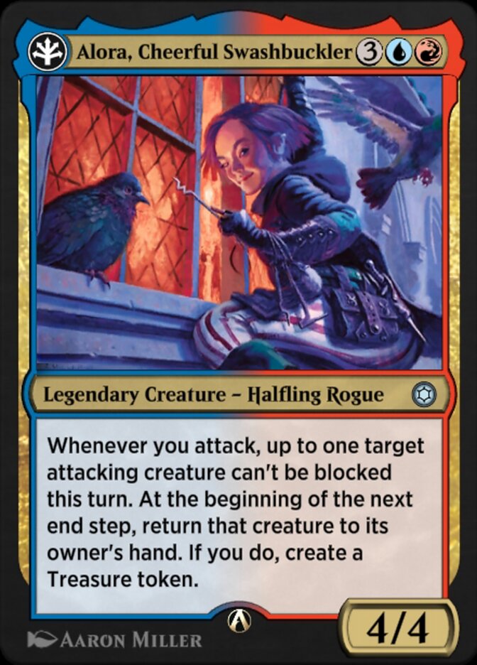 Magic the Gathering Card - Alora, Cheerful Swashbuckler - MTG Circle
