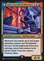 Magic the Gathering Card - Alora, Cheerful Swashbuckler - MTG Circle
