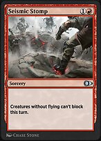 Magic the Gathering Card - Seismic Stomp - MTG Circle