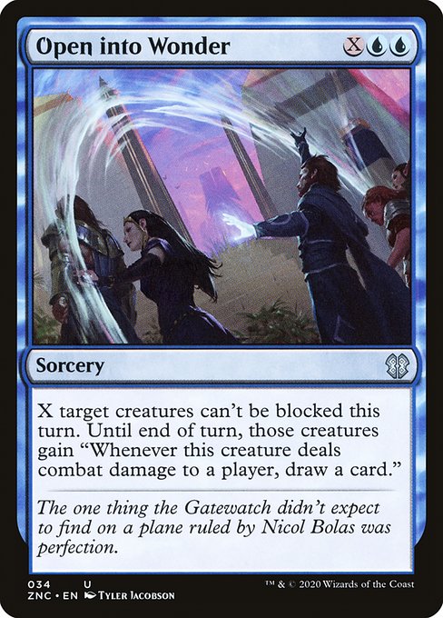 Magic the Gathering Card - Open into Wonder - MTG Circle