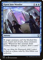 Magic the Gathering Card - Open into Wonder - MTG Circle