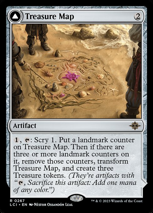 Magic the Gathering Card - Treasure Map - MTG Circle