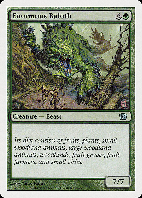 Magic the Gathering Card - Enormous Baloth - MTG Circle