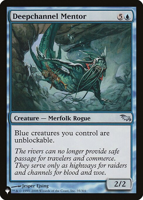Magic the Gathering Card - Deepchannel Mentor - MTG Circle